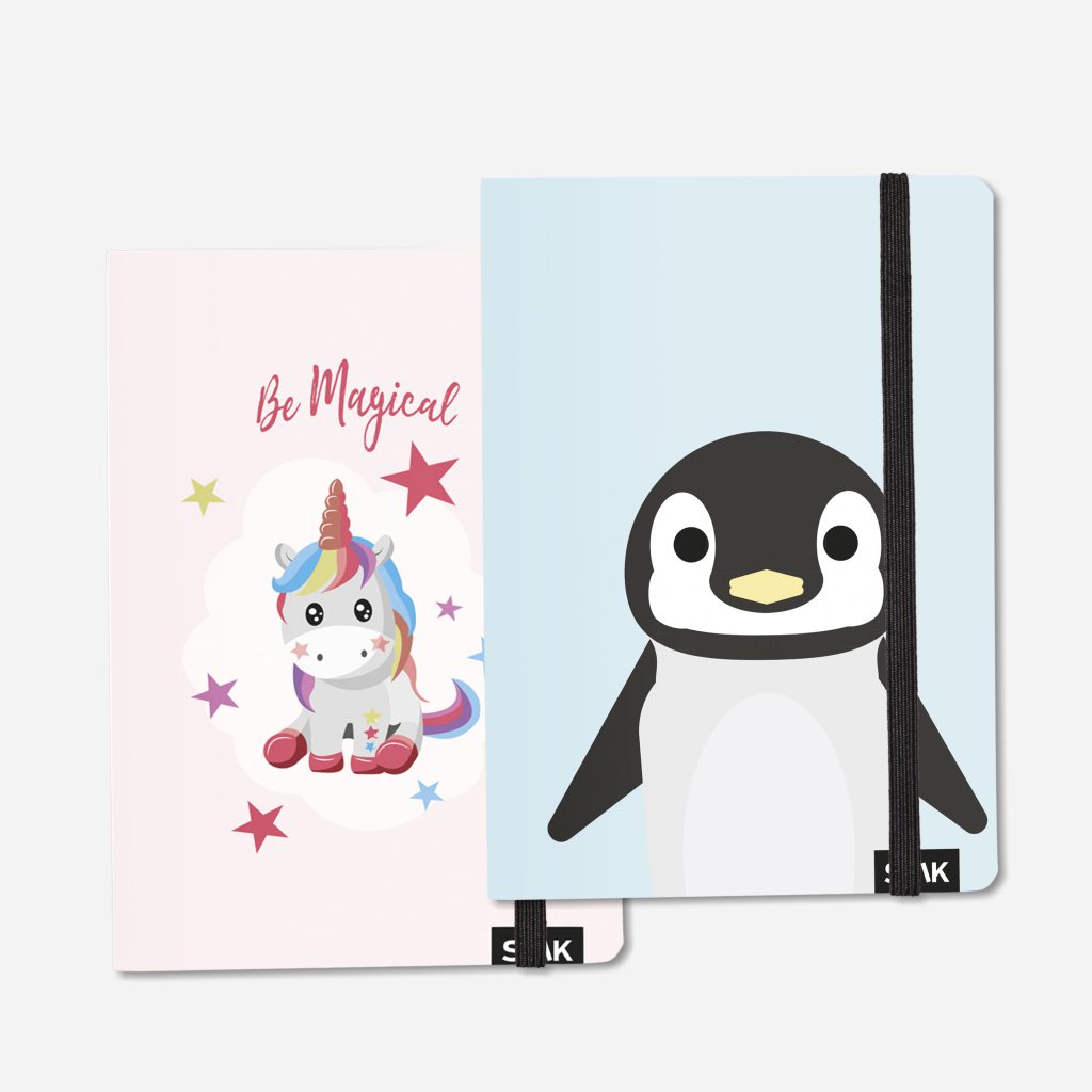 Täpivihik be magical unicorn & penguin (2tk pakis) - Image 14