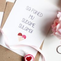 Õnnitluskaart volditav - Sa paned mu südame sulama