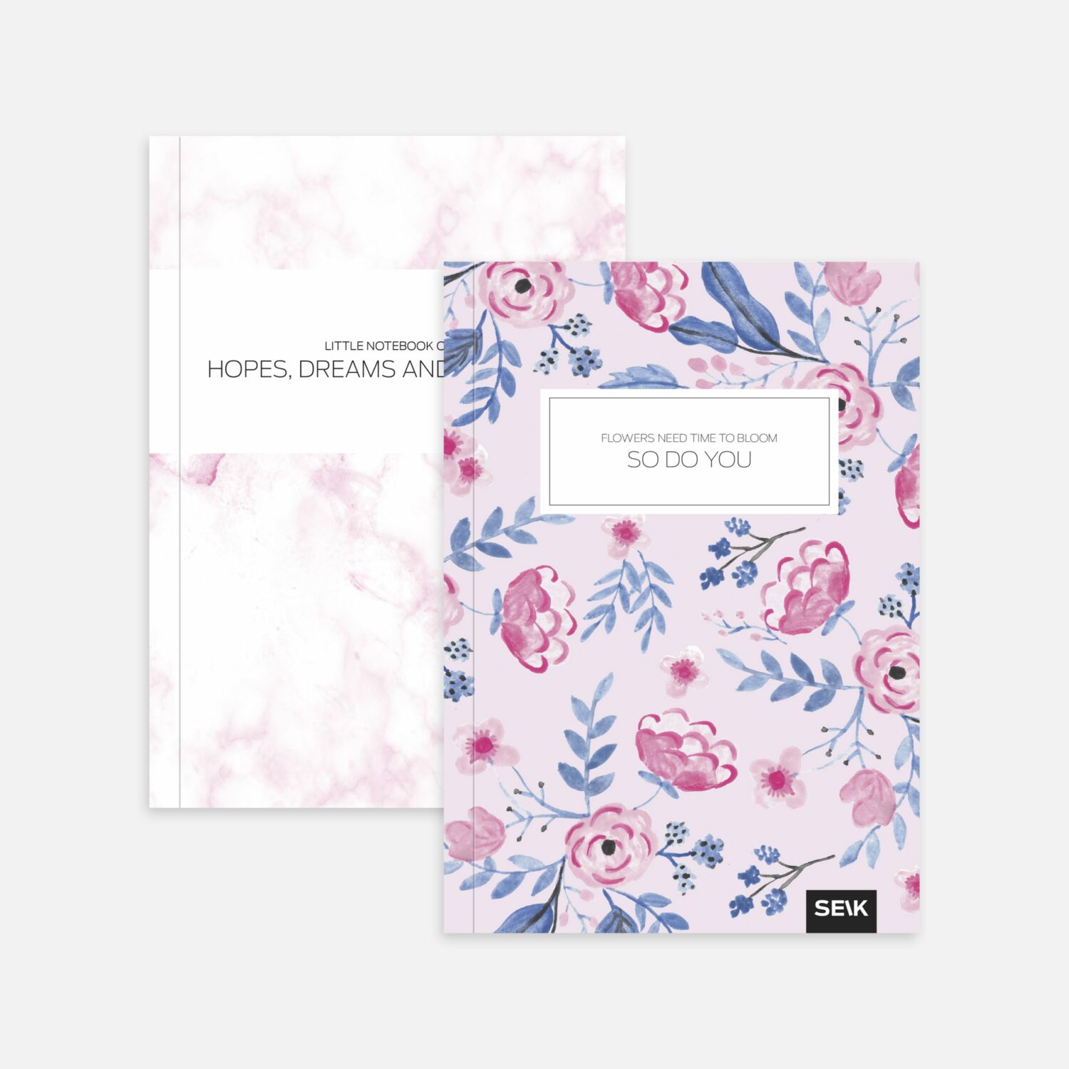 Bullet Journal / Dotted Notebook Dreams & Blossoms (2pcs) - Image 2