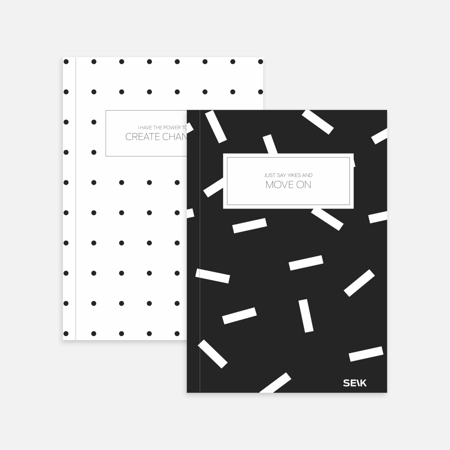 Bullet Journal / Dotted Notebook black and white (2pcs) - Image 2