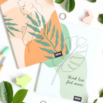 Bullet Journal / Dotted Notebook Think Less & Feel More (2pcs)