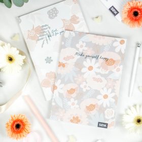 Bullet Journal / Točkovni dnevnik girl, make yourself happy (2 kosa)