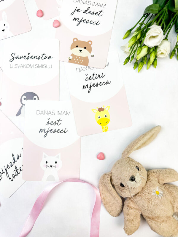 Baby kartice – zvijezda je rođena - roza - Slika 4