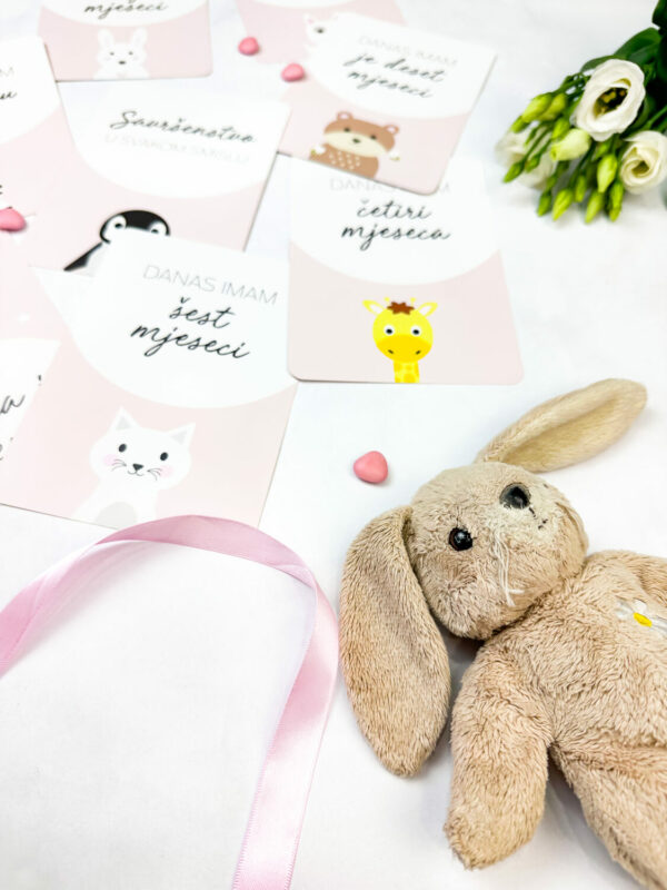 Baby kartice – zvijezda je rođena - roza - Slika 3