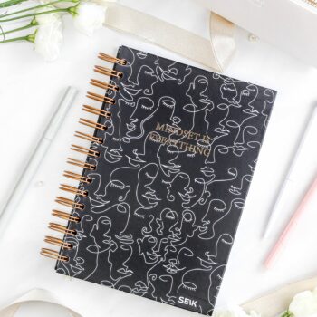 Bullet Journal / Dotted Notebook hard cover spiral binding - Mindset
