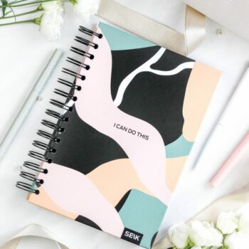 Bullet Journal / Dotted Notebook hard cover spiral binding - I can do this