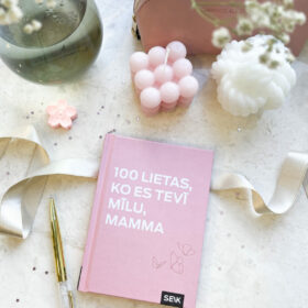 pašu aizpildāma dāvanu grāmata "100 lietas, ko es tevī mīlu, mamma"