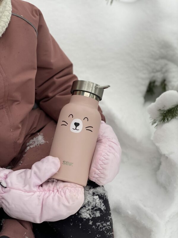 Fľaša na vodu/termoska - Šťastná mačička - Image 10