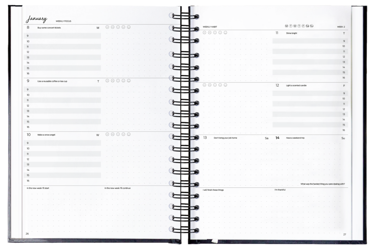 Personalizovaný diár Happy Calendar s vlastným dizajnom a logom - Image 3