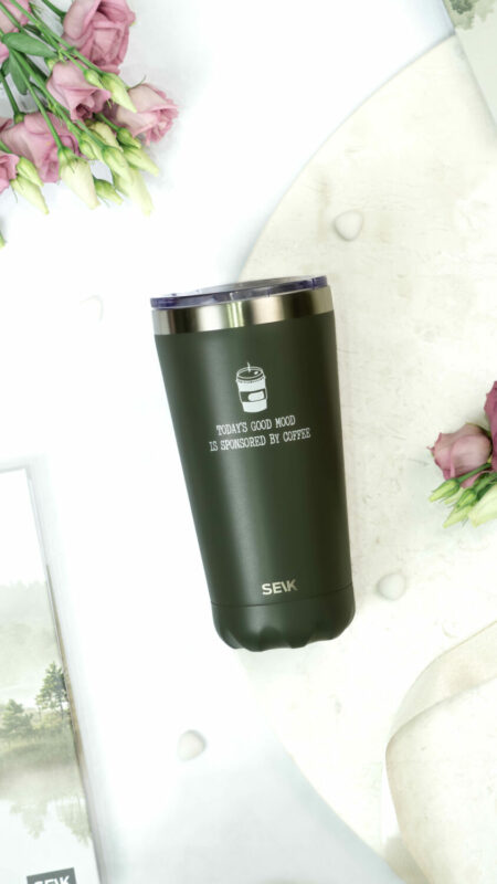 SEIK Termos / kahvimuki - today's good mood is sponsored by coffee 350ml - Image 5