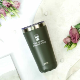 SEIK Termos / kahvimuki - today's good mood is sponsored by coffee 350ml
