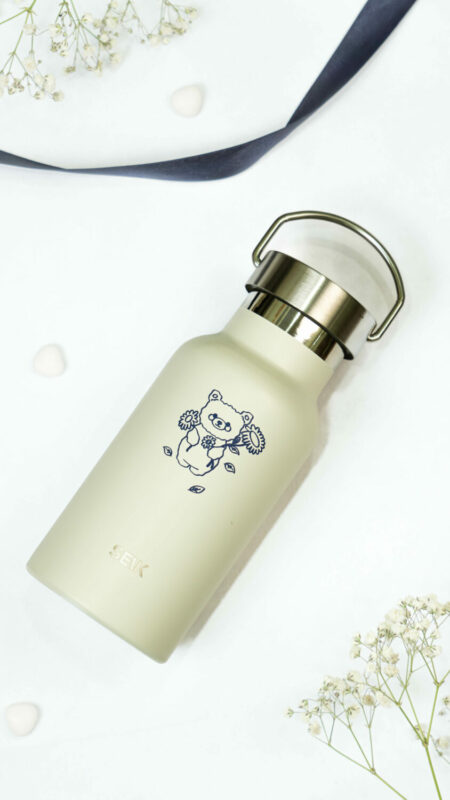 Fľaša na vodu/termoska - plyšový macko 350ml - Image 2