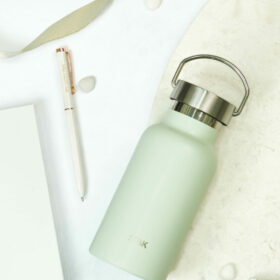SEIK joogipudel / termospudel - pastelselt roheline 350 ml terasest