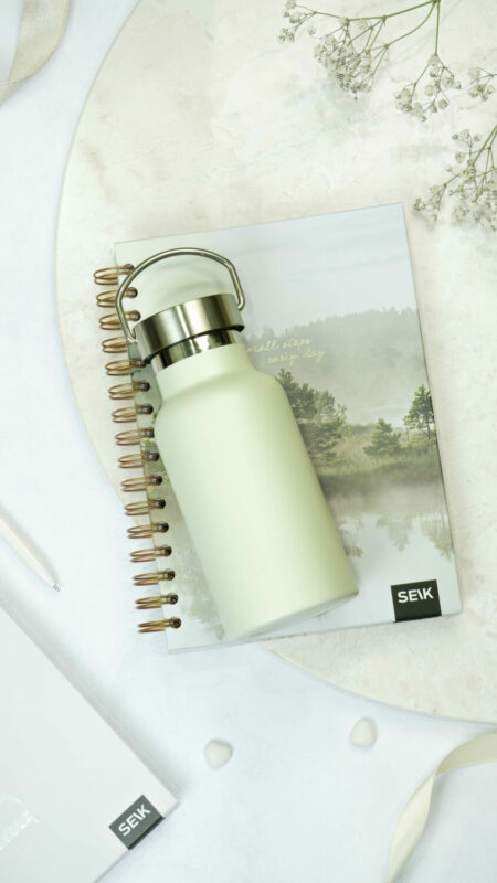 SEIK juomapullo / termospullo - pastellinvihreä 350ml - Image 3