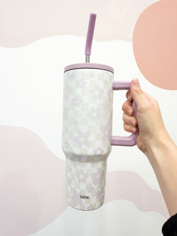 SEIK Tumbler - termo fľaša 1200 ml - kvety - Image 2