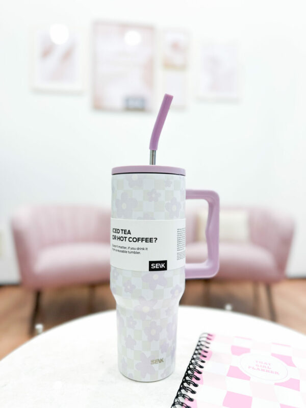 SEIK Tumbler - termo fľaša 1200 ml - kvety - Image 7