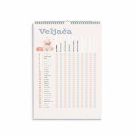 Veseli kalendar zidni za djecu 2025