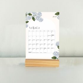 Stolni Veseli kalendar 2025 - Flowers
