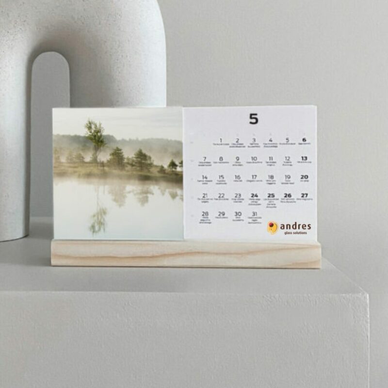 personalised table calendars with logo and branding