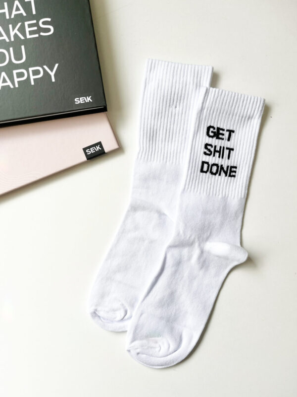 Športové ponožky - get shit done (unisex veľ. 35-46) - Image 3