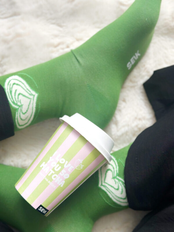 I love you so matcha ponožky