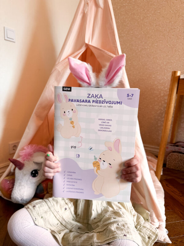 Zaķa pavasara piedzīvojumi - uzdevumu grāmata ar uzlīmēm (5-7 gadi) - Image 2