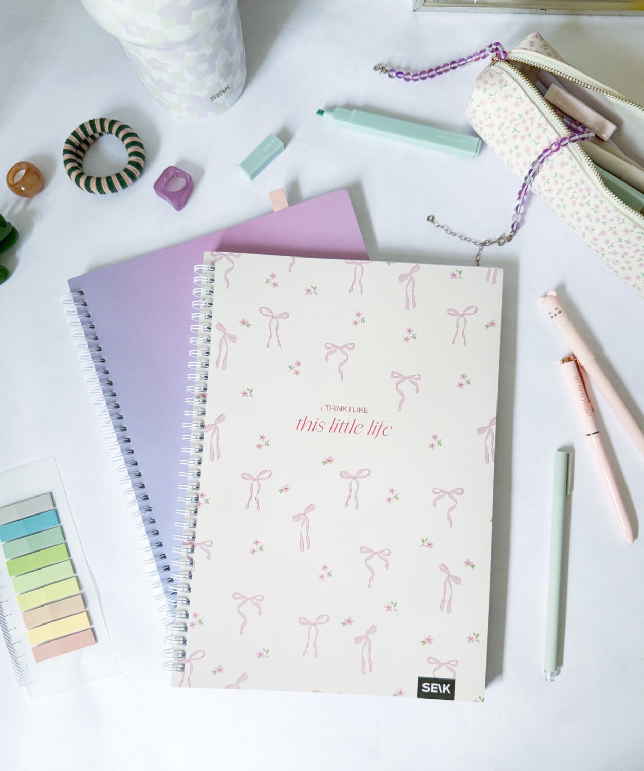 A4 Notebook with spiral binding - I think I like this little life - Image 2