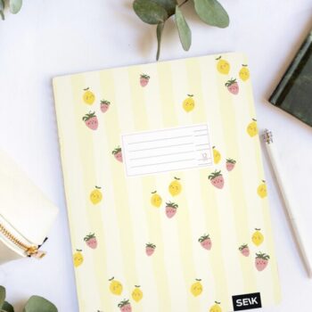 Handwriting practice notebook (12 sheets) - fruits