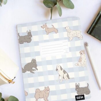 Lined notebook (12 sheets) - dogs