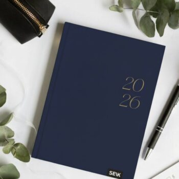 Happy Calendar planner 2026 (a5) - dark blue
