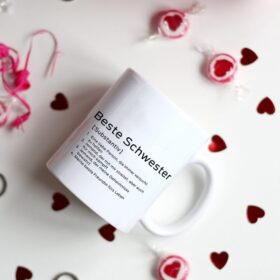 Design-Becher - Beste Schwester