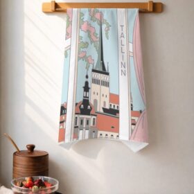 tea towel - view over tallinn