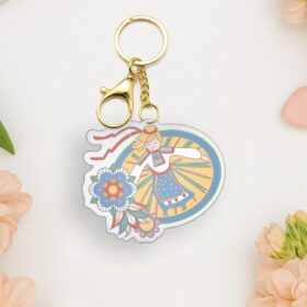 Soft enamel keychain - Song & dance celebration
