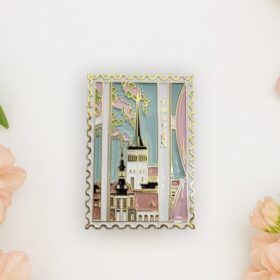 Soft enamel magnet - Tallinn Old Town
