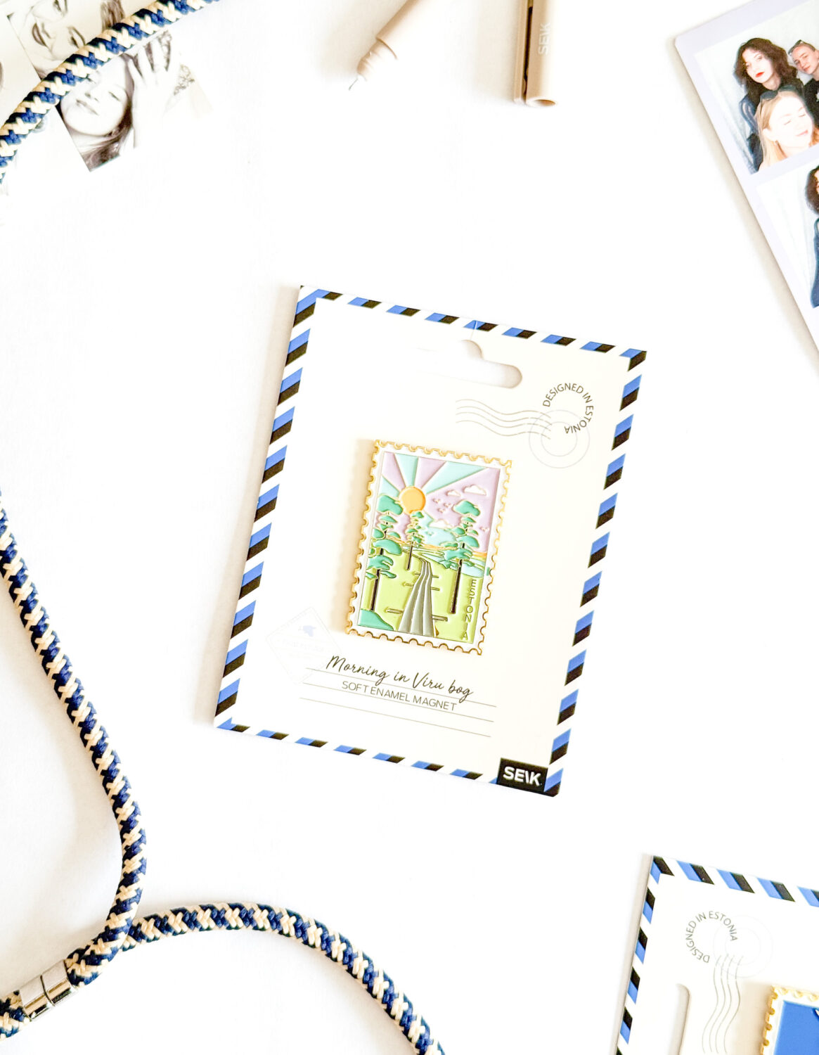 Soft enamel magnet - Morning in Viru Bog - Image 2