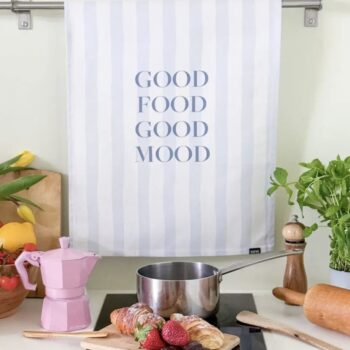 tea towel - good food, good mood