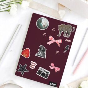 A5 lined notebook (36 sheets) - stickers