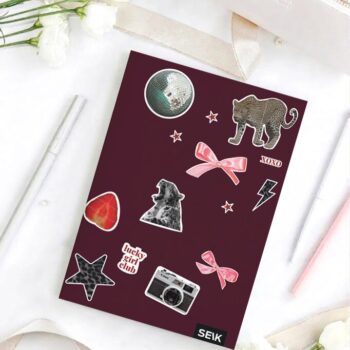 A5 lined notebook (36 sheets) - stickers