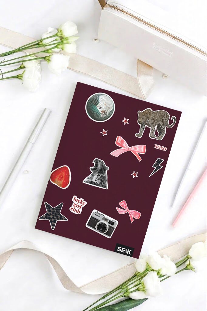 A5 lined notebook (36 sheets) - stickers