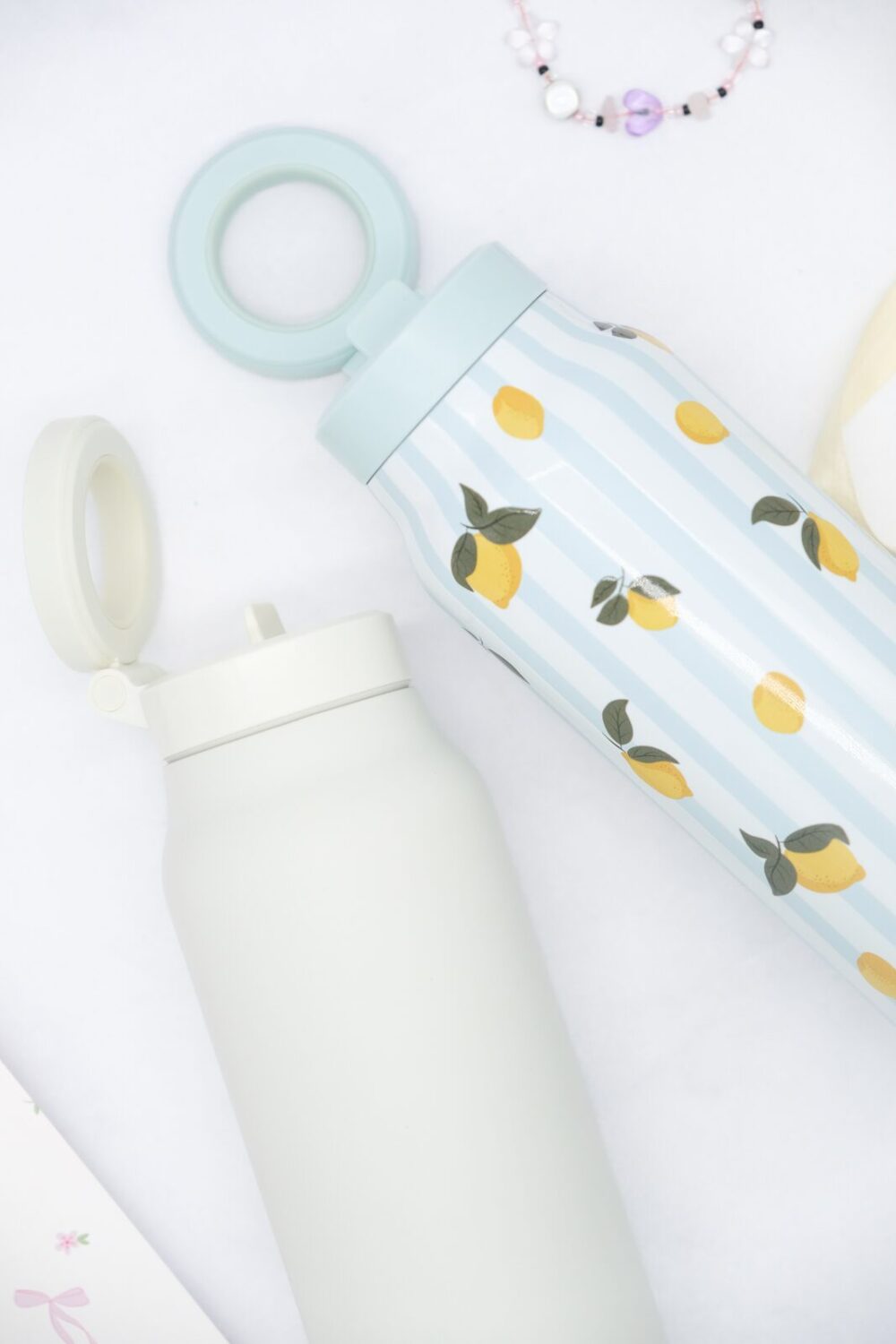 Duālās funkcijas (2-in-1) termopudele ar magnētisko tālruņa turētāju – Citroni (700ml) - Image 4