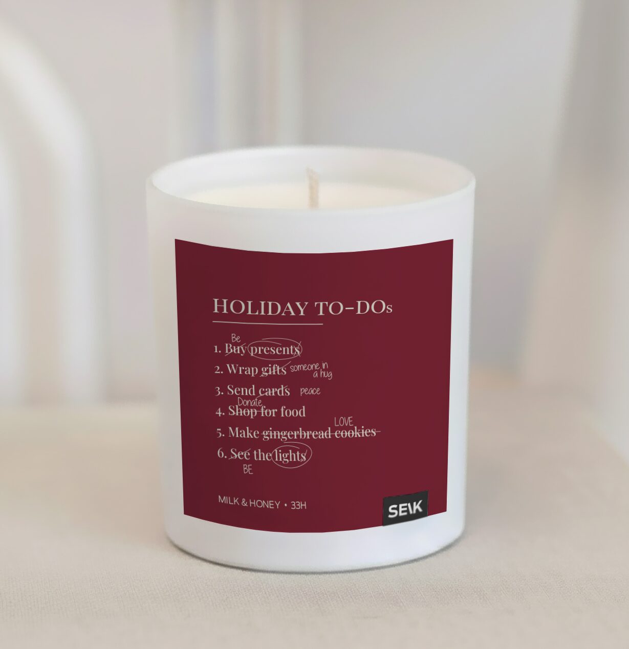 Šťastná svíčka - Holiday to-dos